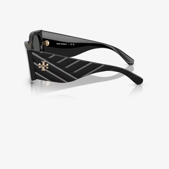 Tory Burch Black and Gold Sunglasses main image 8